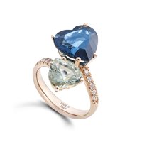 Ring Dezulian Gioielli Woman La Vie en Rose in Gold Topazio 7.01 Ct ACU912 TP LONDON PRASOITE - ACU912 TP LONDON PRASOITE